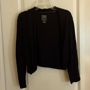 Black cropped cardigan